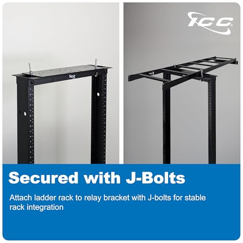 ICC Cable Runway Ladder Rack 5' Rack-to-Wall Mount Kit, 16-Gauge Steel, Made in USA
