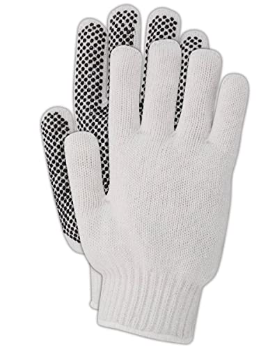 MAGID 93PT Knit Master PVC Dotted Gloves, Large - color: Non-reversible