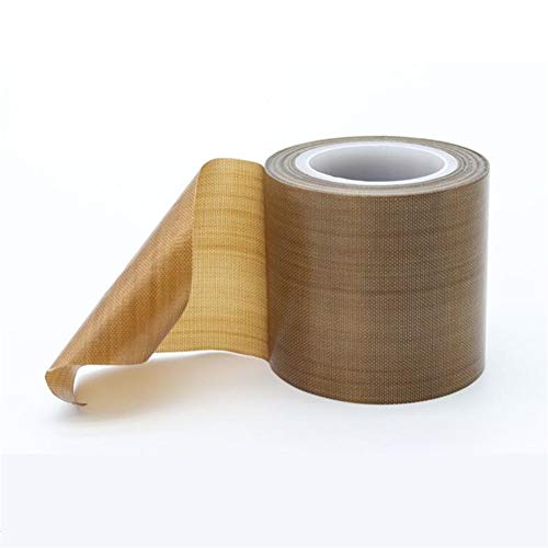 PTFE Telfon Tape high Temperature Tape Welding Sealing Tape for Vacuum Sealer Machine(Brown, 50mm x 11yards(33feet) x 0.18mm)