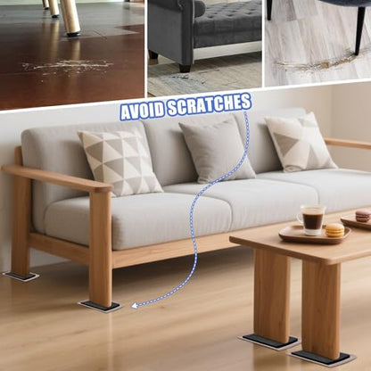 8 Pack Furniture Sliders for Carpet, 8-1/5"x 5-1/2" Large Furniture Sliders, Sliders for Furniture on Carpet Surface, Make Heavy Furniture Moving a Breeze!