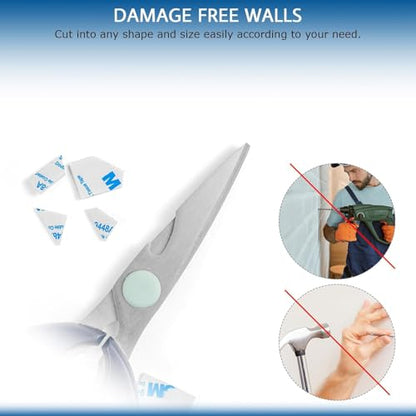 300Pcs Double Sided Foam Tape, Square Super-Sticky Double Sided Adhesive Pads for Crafts, Self-Adhesive Double Sided Mounting Tape for House Wall Decor - Double Sided Sticky Tape, 27 x 27 x 2mm - size: 300pack