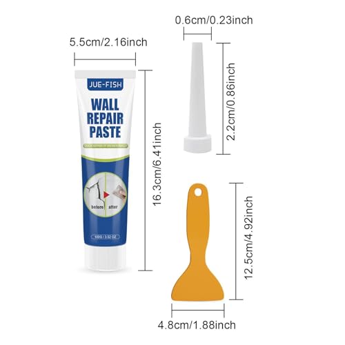Generic Drywall Repair Kit Spackle Patch Effectively Hole Filler with Scraping Cutter Repair Paste Wall Mending Agent