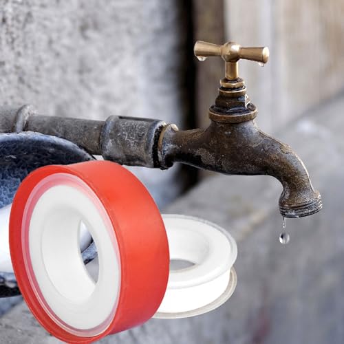 PTFE Thread Sealant Tape Leak Proof Solution Versatile PTFE Plumbing Tape Simple for Kitchen & Bathroom Pipe Connection
