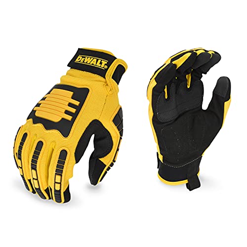 DEWALT DPG781 Performance Mechanic Work Glove with TPR Impact Protection and Anti-Slip Grip - Large (1 Pair) - size: Large (Pack of 1)