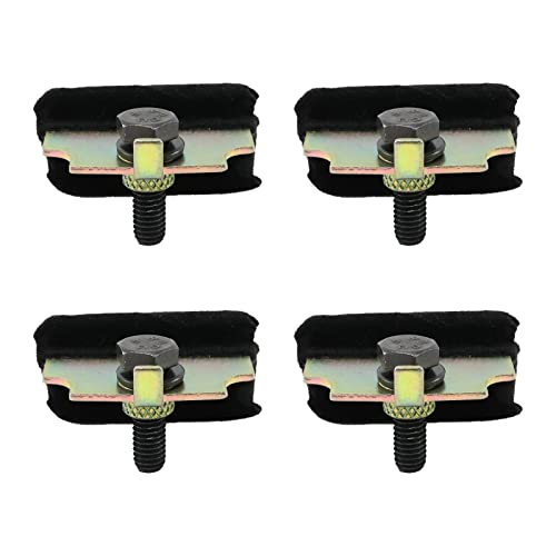 Door Glass Anti-Rattle Cushion Kit Compatible with 1969-1982 Chevy Corvette C3 C4 - 4-Piece Set Side Window Anti-Rattle Cushion Kit