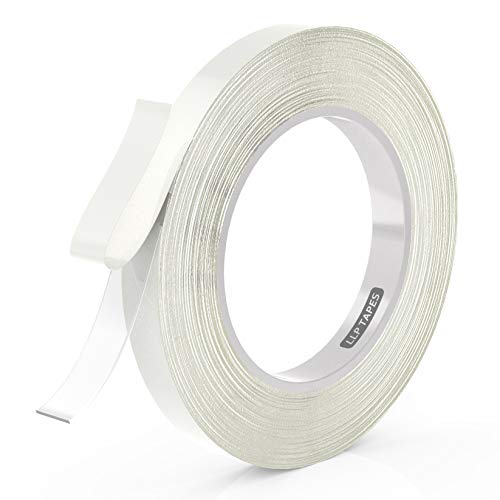 LLPT Double Sided Tape Clear Acrylic Strong Mounting Tape 1/2 Inch x 120 Inch Multiple Sizes Residue Free Waterproof Outdoor Indoor Adhesive for Nail Box Home Deco and DIY(WA052) - size: 1/2" x 120 Inch