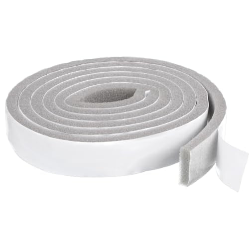 Weather Stripping Door Seal Strip, Self Adhesive Foam Tape Weatherstrip, Door Soundproofing Weatherproof Insulation Closed Cell Tape for Doors, Windows, Air Conditioners (1.2"x 0.4"x 2.18 Ft, Grey)