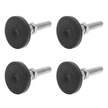 Adjustable Leveling Feet, Furniture Glide Swivel Leveling, 4PCS Swivel Furniture Levelers Legs, Heavy Duty Table Leg Extenders Glide for Chairs Workbench Cabinets Workbench Shelving Rack - size: M8 × 50mm × 50mm