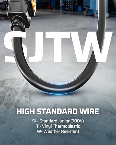 DEWENWILS 20Amp Retractable Extension Cord Reel, 30FT 2500W Heavy Duty Power Cord Reel, 10AWG/3C SJTW Industrial Cable, 4 Grounded Outlets, 180° Swivel Bracket for Garage Workshop Construction Site - style: 10AWG/3C 30FT