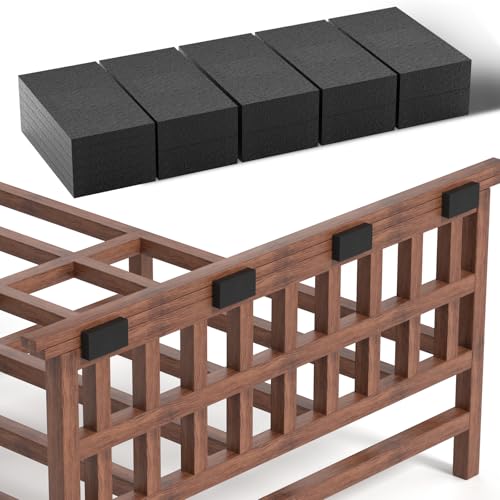 Headboard Stoppers，25Pcs Furniture Pads，10Pcs(0.6" Thick) + 15Pcs(0.2" Thick) EVA Foam Headboard Stoppers for Wall, from Chair BackFurniture Bed to Prevent Sliding BumpersGap Filler, Protect Walls. - size: black