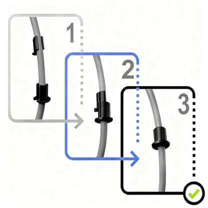 FANRTE 1/2" Wall Hole Cable Feed Through Bushing Grommet for Various Cables (Coax/Network/CCTV) Less Than 8 mm, 2 Pack - style: 1/2 inch wall hole for Coax Cable