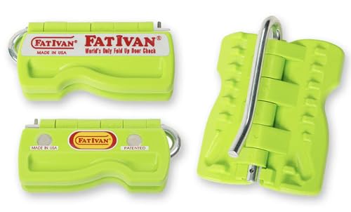 The Original Fat Ivan Fold Up Doorstop Wedge with Magnet - for Moving Office Home or School - Great for Police, Admin, Firefighters and Any time You Need a Door to Stay Open Green 2 Pack - color: Green, size: 2 Pack