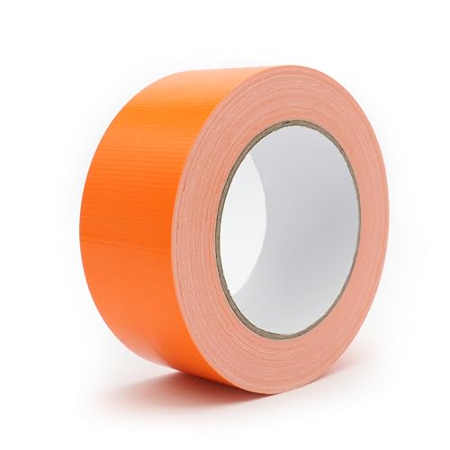 Heavy Duty Duct Tape 2 Inch X 33 Yards, 8.5 Mil Thickness, Multi Purpose Orange Duct Tape, No Residue, Waterproof and Tear by Hand - for Repairs, Industrial, Professional Use - color: Orange, size: 2 Inch X 33 Yards