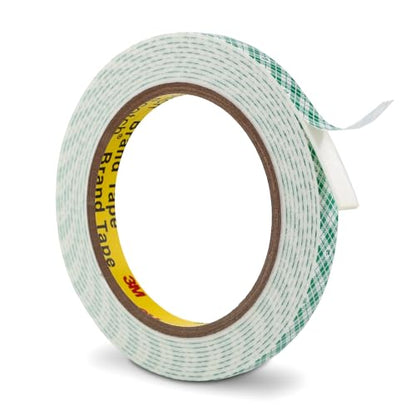 3M Double Sided Foam Tape 0.39" x 10Ft Peel and Stick Foam Tape Mounting Tape Double Coated Urethane Strong Adhesion Polyurethane Tape for Crafts Interior DIY Card Indoor Outdoor, White - size: 0.39" x 10Ft