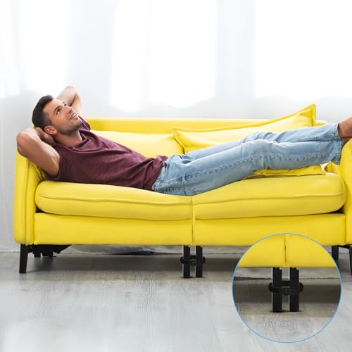 10PCS Couch Connector Straps, Universal Sectional Couch Connectors, Heavy Duty Couches Connector Straps, Easy to Install, No Tools Required, Fasten Sofa Legs Together
