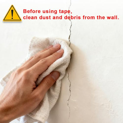 Drywall Joint Tape 1.97IN x 180 FT, Heavy-Duty Self-Adhesive Fiberglass Mesh Tape, for Wall Crack, Seam Patch Repair and Spackle wall Repair