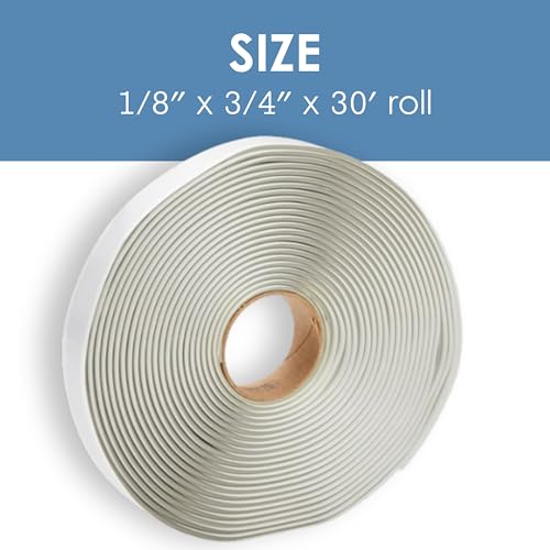Dicor BT-1834-5 Butyl Seal Tape - 1/8" x 3/4" x 30' Repair Tape for RV, Trailer, Motorhome, Windows, and Vent Sealing- Pack of 5 - size: 5 Pack, style: 1/8" x 3/4" x 30'