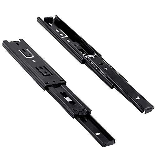 5 Inch Full Extension Drawer Slides Mini Ball Bearing Mount Drawer Slide for Cabinet Short Drawer Slides 1 Pair Black (Pack of 2) - size: 5 Inch (Pack of 2)