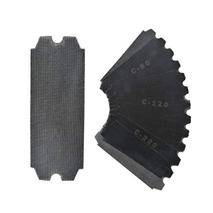 SCOTTCHEN Drywall Sanding Screen Mesh Sheet 4-3/16" x 11-1/4" Grit #80,120,220-36pcs - style: #80,120,220-36pcs