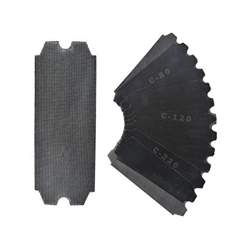 SCOTTCHEN Drywall Sanding Screen Mesh Sheet 4-3/16" x 11-1/4" Grit #80,120,220-36pcs - style: #80,120,220-36pcs
