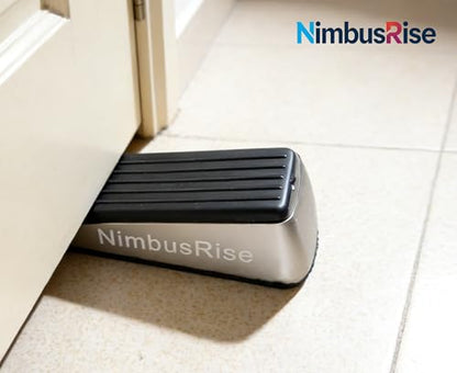 Heavy Duty Rubber Door Stopper Wedge (2 Pack) – Non-Slip Door Stoppers for Bottom of Door, Floor-Friendly Door Stop for Carpet, Tile & Hardwood, Ideal for Home, Garage, Classroom & Office