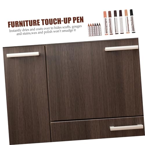 LALAFINA Stain Marker for Wood Floors 12pcs Furniture Touch up Pen Set Scratch Repair Kit