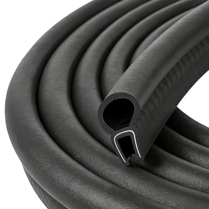 Rubber Seal Strip,Car Weather Stripping,Car Accessories Car Door Seal Strip with Top Bulb,Automotive Weather Stripping,Suitable for All Kinds of Vehicles,Trucks,Trailers,Trains,Ships (20Ft) - color: 20Ft