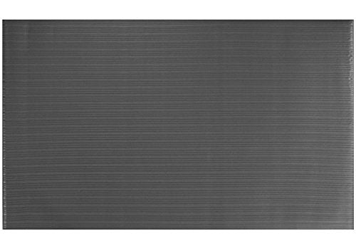 Portico Systems 18020305 Comfort Step 3/8" Anti-Fatigue Mat with Ribbed Emboss, Grey, 2" x 3" - size: 2' x 3'