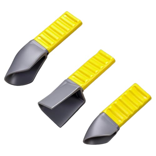 3-IN-1 Professional Caulking Tool Kit, Sealant Scraper & Grout Removal Tool Set with Multi-Size Scrapers, Drywall Repair, Wallpaper Removal & Bathroom Caulk Finishing