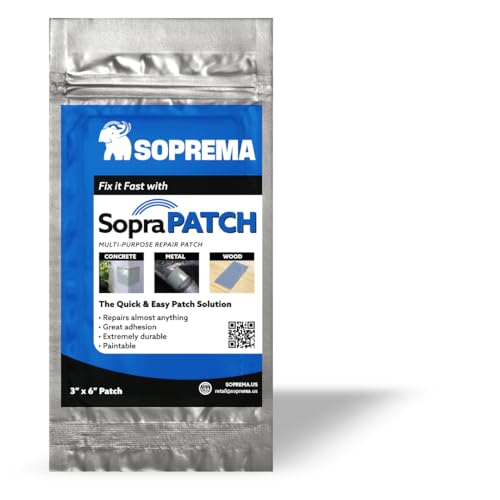 Fiberglass Reinforced Repair Patch – 3"x6" UV-Curing Peel & Stick Patch for Holes, Dents & Cracks – Durable Surface Repair for Metal, Plastic, Wood, Drywall & More (2" x 3") - size: 2" X 3"