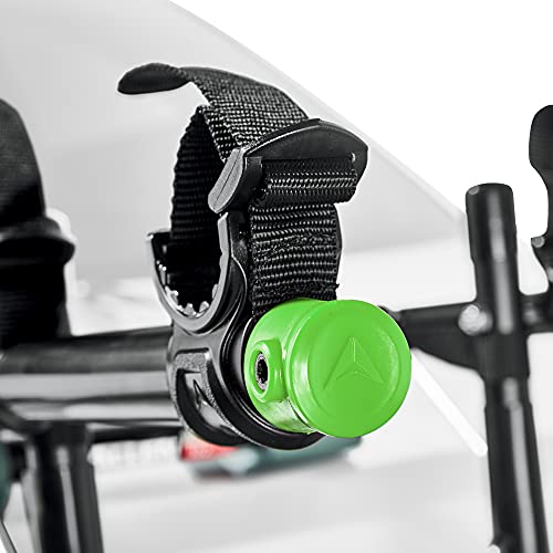 Allen Sports Deluxe 2-Bike Trunk Mount Rack, Model ZN102, Black - color: Green/ Black, size: 2-Bike, style: Bike Rack
