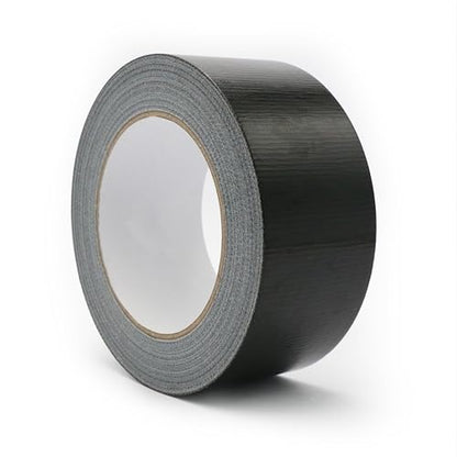 Multi Purpose Black Duct Tape 2 Inch X 33 Yards, Heavy Duty Strong Adhesive Tape, No Residue, Waterproof All Weather, Tear by Hand, Industrial Repairs - color: Black, size: 2 Inches x 33 Yards