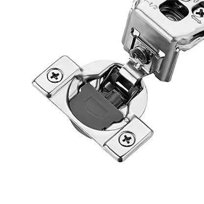Ravinte 2 Pack 1 Pair 1-1/2 inch Overlay Soft Close Kitchen Cabinet Hinges Stainless Steel Adjustable Kitchen Hinges Satin Nickel Cabinet Hardware - size: 1-1/2 inch Overlay