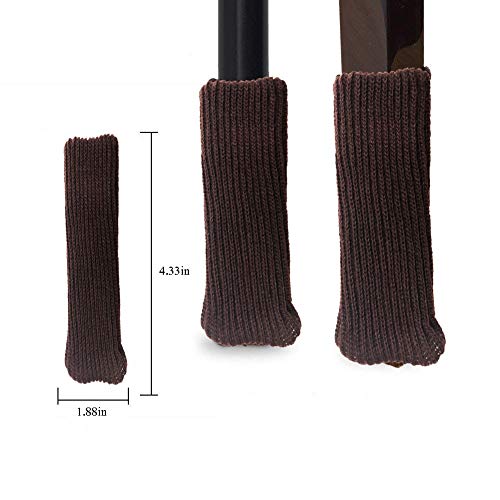 24PCS High Elastic Floor Protectors Knitting Wool Furniture Socks/Chair Leg Pads Floor Protector