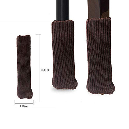 24PCS High Elastic Floor Protectors Knitting Wool Furniture Socks/Chair Leg Pads Floor Protector