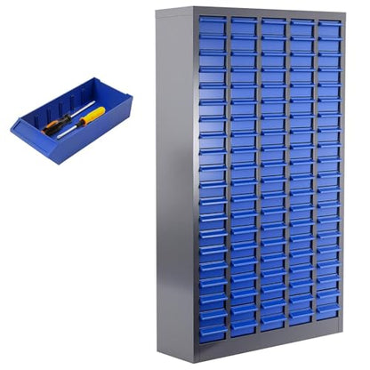 100 Drawers Industrial Nut and Bolt Organizer, Parts Cabinet with 500 Dividers & 200 Label Slots, ABS Drawers Multi-Use Bolt Bins Hardware Organizer System for Workshop, Warehouse and Office - style: 100 Drawers