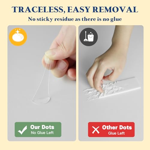 Sticky Dot Double Sided – 140pcs Easy to Peel Sticky Adhesive Dots,Clear Removable Glue Poster Dots Double Sided for Crafts, Posters, Balloons, and DIY Projects - size: 0.79''