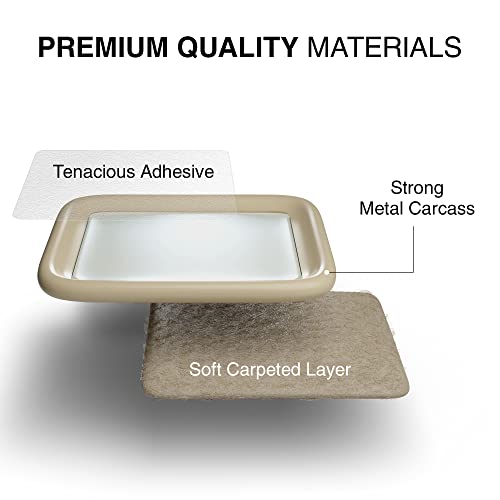 Furniture Sliders for Hardwood Floors X-Protector 12 PCS - 2” Furniture Floor Protectors – Beige Furniture Coasters – Carpeted Pads – Moving Furniture Pads Sliders! - size: 2 Inch 12 Pcs Square Beige