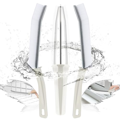 IBB 3PCS Hard Bristle Crevice Cleaning Brush, Small Cleaning Brush for Household Use, Thin & Hard to Reach Gap Cleaning Brushes, Bristled Crevice Brush for Kitchen Sink, Bathroom Tiles & Window Track