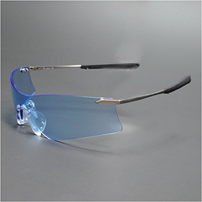 MCR Safety Glasses T4113AF Rubicon T4 Light Blue Lens with UV Protection and Anti-Fog Coating, 1 Pair - size: 1 Count (Pack of 1)