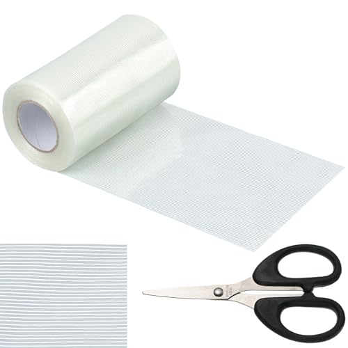 5Inch × 70FT RV Awning Repair Tape with Scissors, Outdoor Heavy Duty Repair Tape for Tarp, Tent, Boat Cover, Canvas, Sail Tape, Waterproof, UVproof and Heat-resistant Tear Repair Pctch Kit (1)