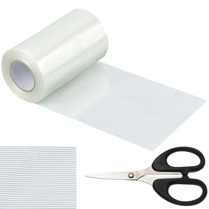 5Inch × 70FT RV Awning Repair Tape with Scissors, Outdoor Heavy Duty Repair Tape for Tarp, Tent, Boat Cover, Canvas, Sail Tape, Waterproof, UVproof and Heat-resistant Tear Repair Pctch Kit (1)