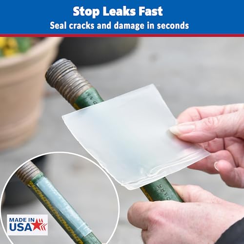 Gaffer Power Clear Butyl Seal Tape 4” x 5 FT – Transparent Waterproof Leak Repair Tape for Roof, Gutters, Pipes & RV – Heavy Duty, Flexible, Weatherproof, Made in USA - color: Clear 4 Inch