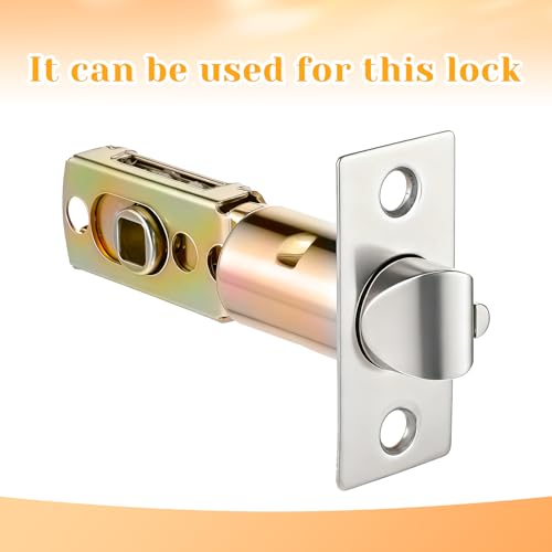 Adjustable Door Latch, 60/70mm Adjustable Passage Door Latch, Doors Knob Latches, Tubular Mortice Latches, Doors Knob Parts for Lever Handles, Internal Handles