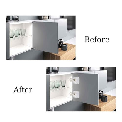 2Pcs 3.54 x 3.54 Inch Cabinet Hinge Repair Plate, Stainless Steel Hinge Repair Brackets with Fixing Screws for Kitchen Cabinets, Cupboard Doors, Furniture(5 Holes) - size: 2Pcs 5 holes
