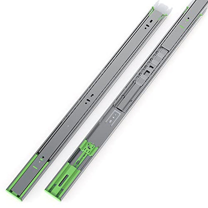 FivePears 1 Pairs 24 Inch Heavy Duty Soft Close Drawer Slides, 150 Lb Load Capacity Full Extension Ball Bearing Side Mount Drawer Runner, Rv Tool Box Kitchen Cabinet Drawer Self Closing Glide Rails - size: 24 Inch