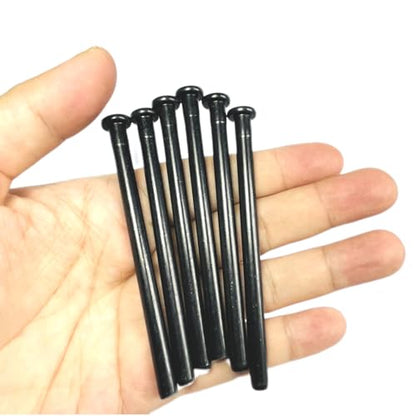6pcs 3 inch Interior Door Hinge Pins for Doors 3 Inches Oil Rubbed Bronze Pins Screws Replacement Closing,Black - size: 3 Inch