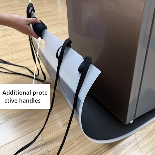 Appliance Furniture Sliders for Heavy Duty Carpet/Hardwood - 660lb Capacity 4-Pack, Thick Non-Scratch Moving Pads for Refrigerators, Safes - Reusable Appliance Mover with Pull Straps (30 * 48in) - size: 30IN*48IN