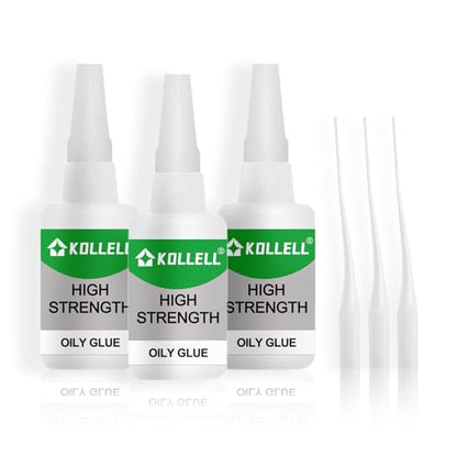 High Strength Oily Glue,Universal Super Glue,Welding High-Strength Oily Glue, Used for Quick Repair of Metal, Plastic, Wood, Glass, Jade and So On(50g/pcs) (3PCS) - color: Oliy Glue 3Pcs