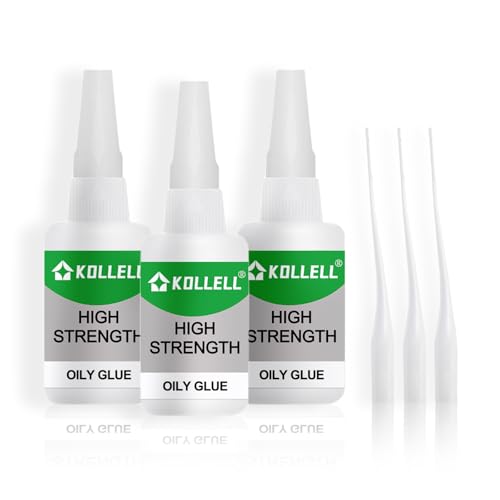 High Strength Oily Glue,Universal Super Glue,Welding High-Strength Oily Glue, Used for Quick Repair of Metal, Plastic, Wood, Glass, Jade and So On(50g/pcs) (3PCS) - color: Oliy Glue 3Pcs